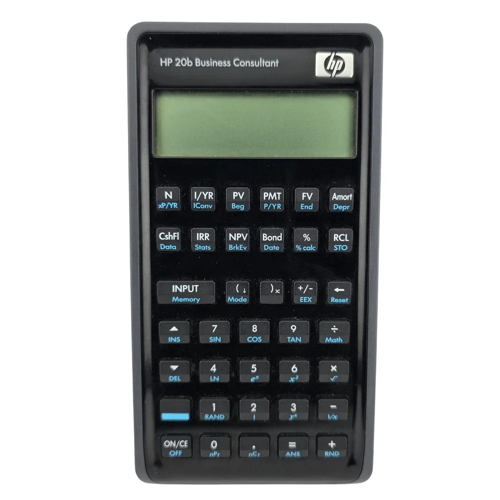 HP 20b Business Consultant Financial‎ Calculator Black Excellent Financial Tool